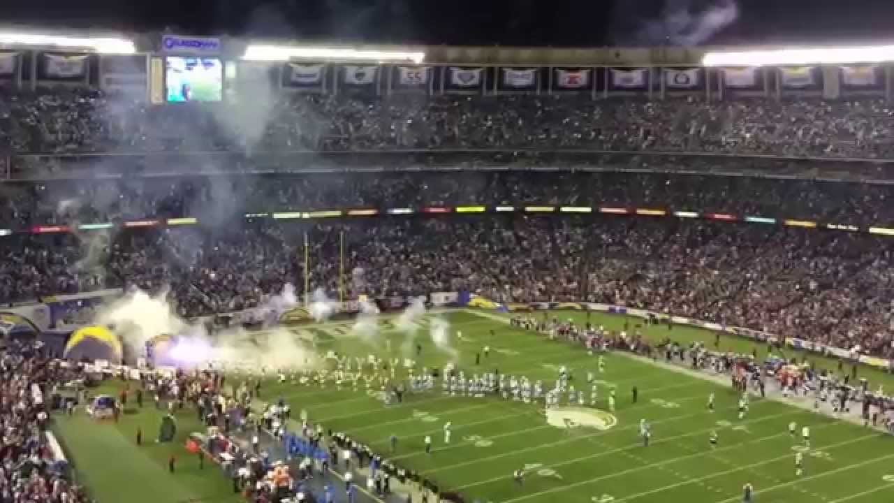San Diego Chargers Introduction NBC Sunday Night Football 2014