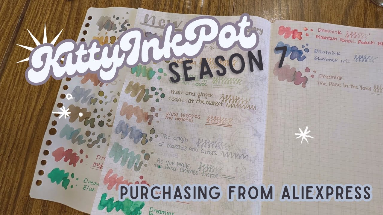 KittyInkPot Season 7 Ink Swatch Party | Swatch with Me | Dreamink | AliExpress - are they good?
