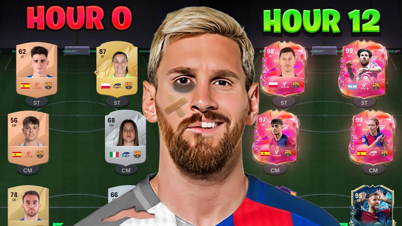 Beating EAFC With Only BARCELONA Players ($0 Spent)