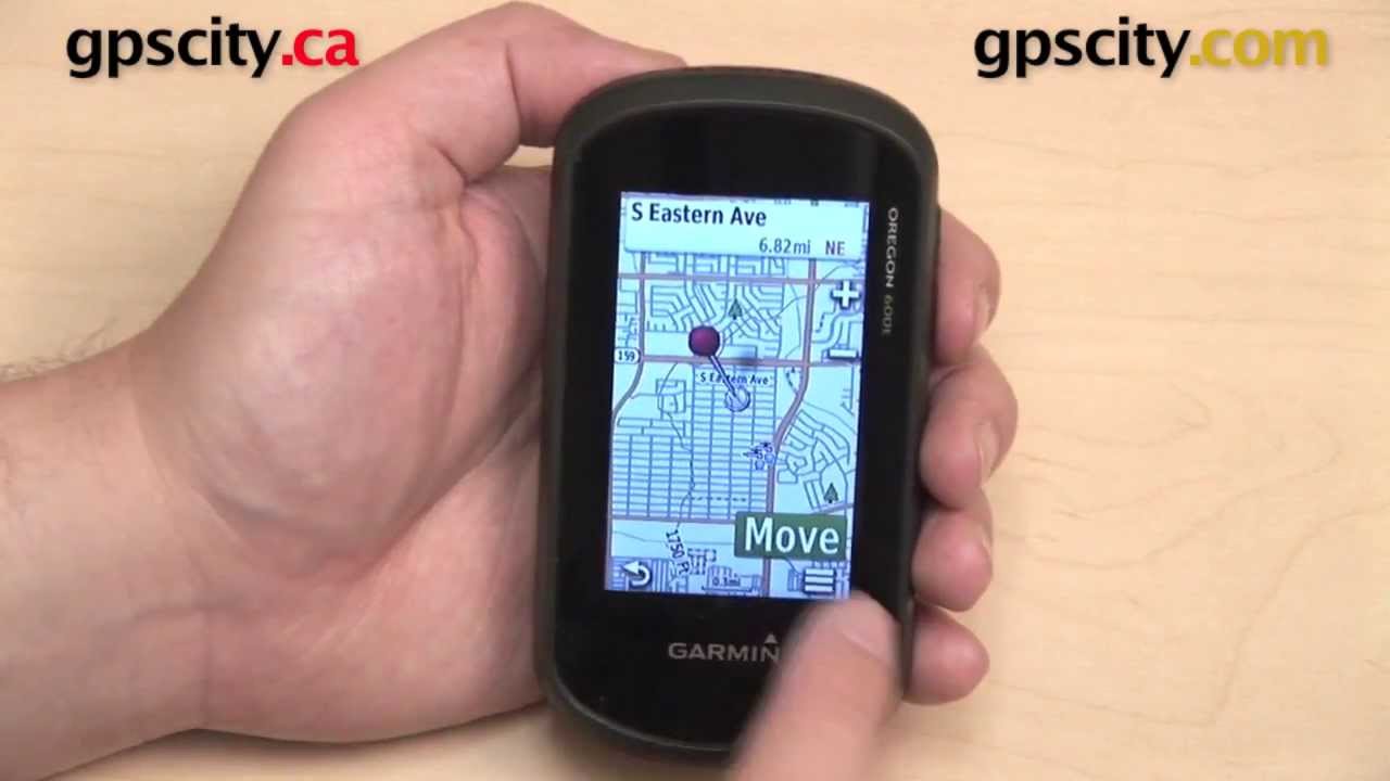 Отметка и редактирование маршрутных точек на устройстве Garmin Oregon серии 600 с функцией GPS City