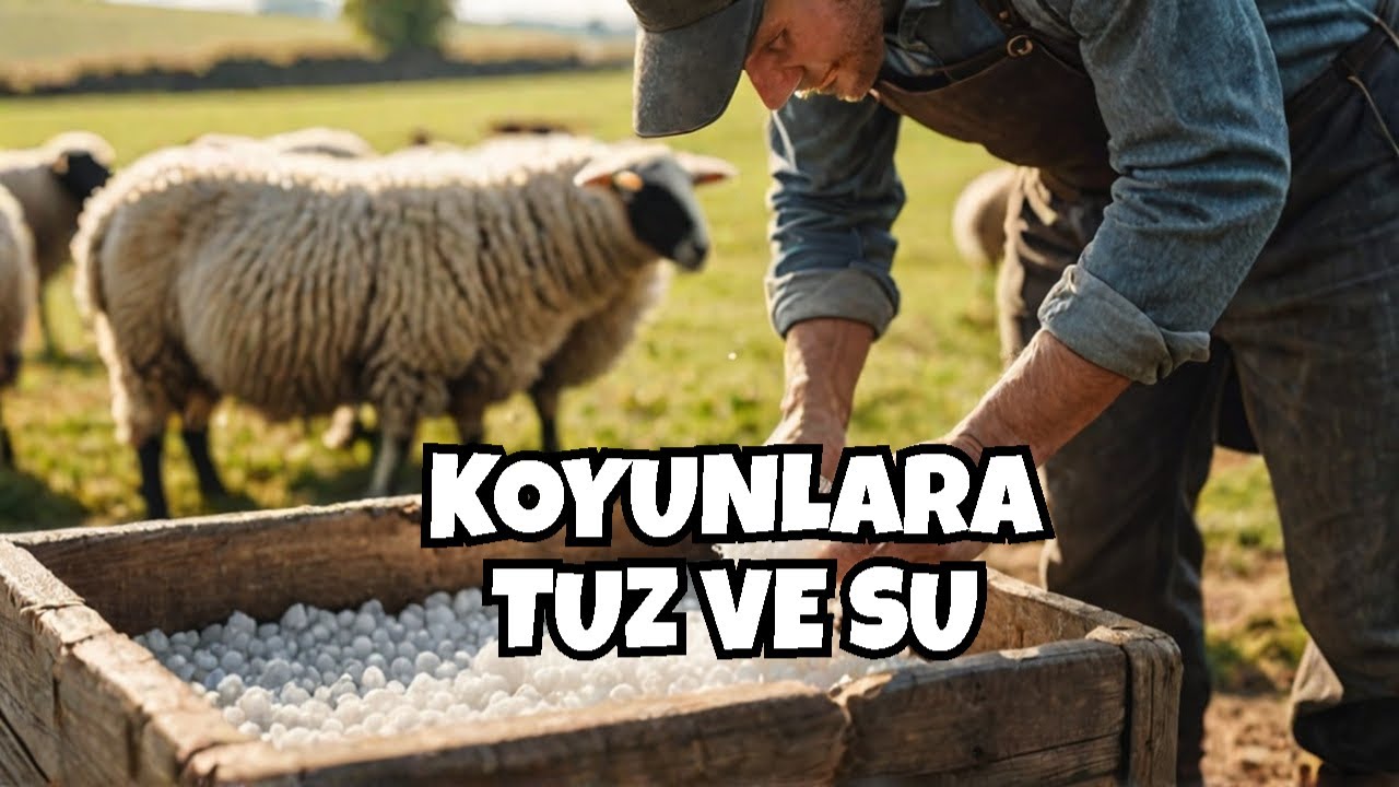 🐑 Koyunlara neden ve ne zaman TUZ ve SU verilir ❔ Köy Hayatı Muhteşem 👨‍🌾