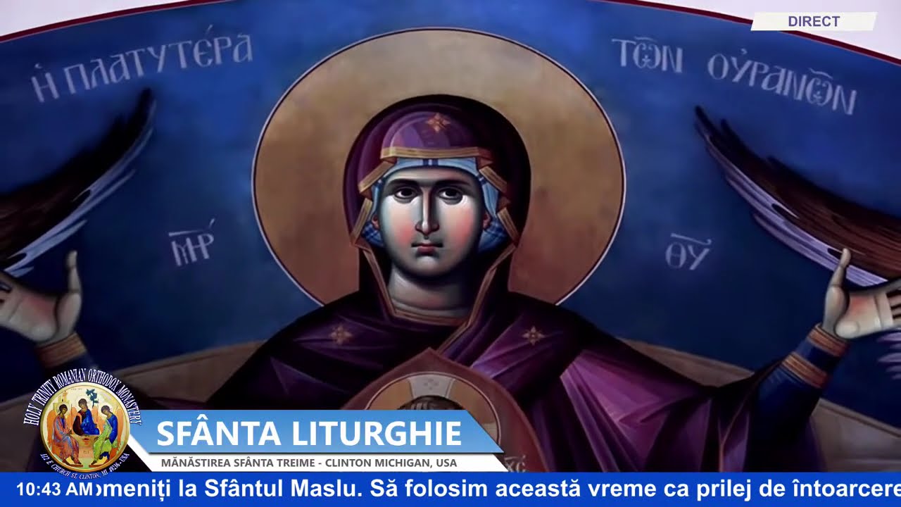 🔴LIVE: Sfanta Liturghie - 1 Martie - Mănăstirea Sfânta Treime Clinton Michigan,USA#1martie2026