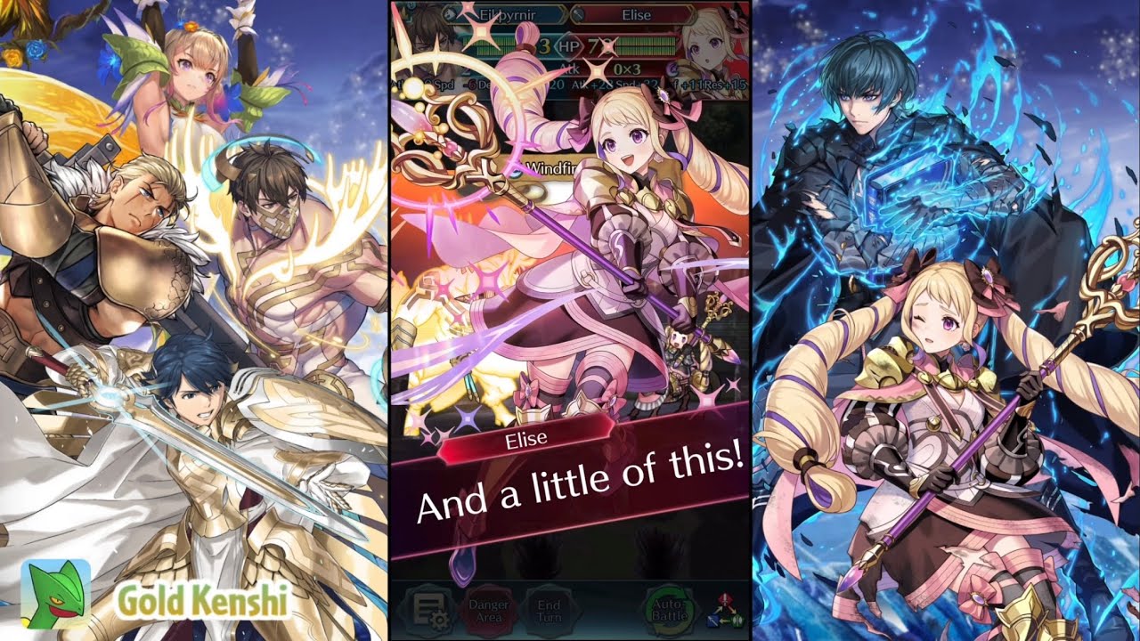 [F2P] E!M!Byleth & L!Elise’s E&L Hero Battle: B!Eikþyrnir Shrugs Off L!Elise’s Attacks - FEH