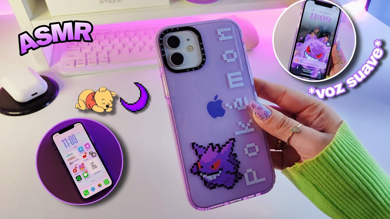 ASMR ORGANIZANDO MEU CELULAR