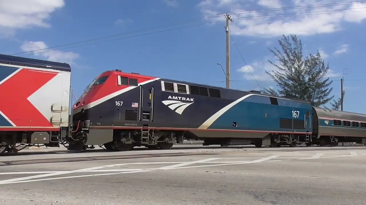 More Amtrak & Brightline Passenger Trains PLUS FEC Train 206 From Riviera To Boynton Beach 2-26-26