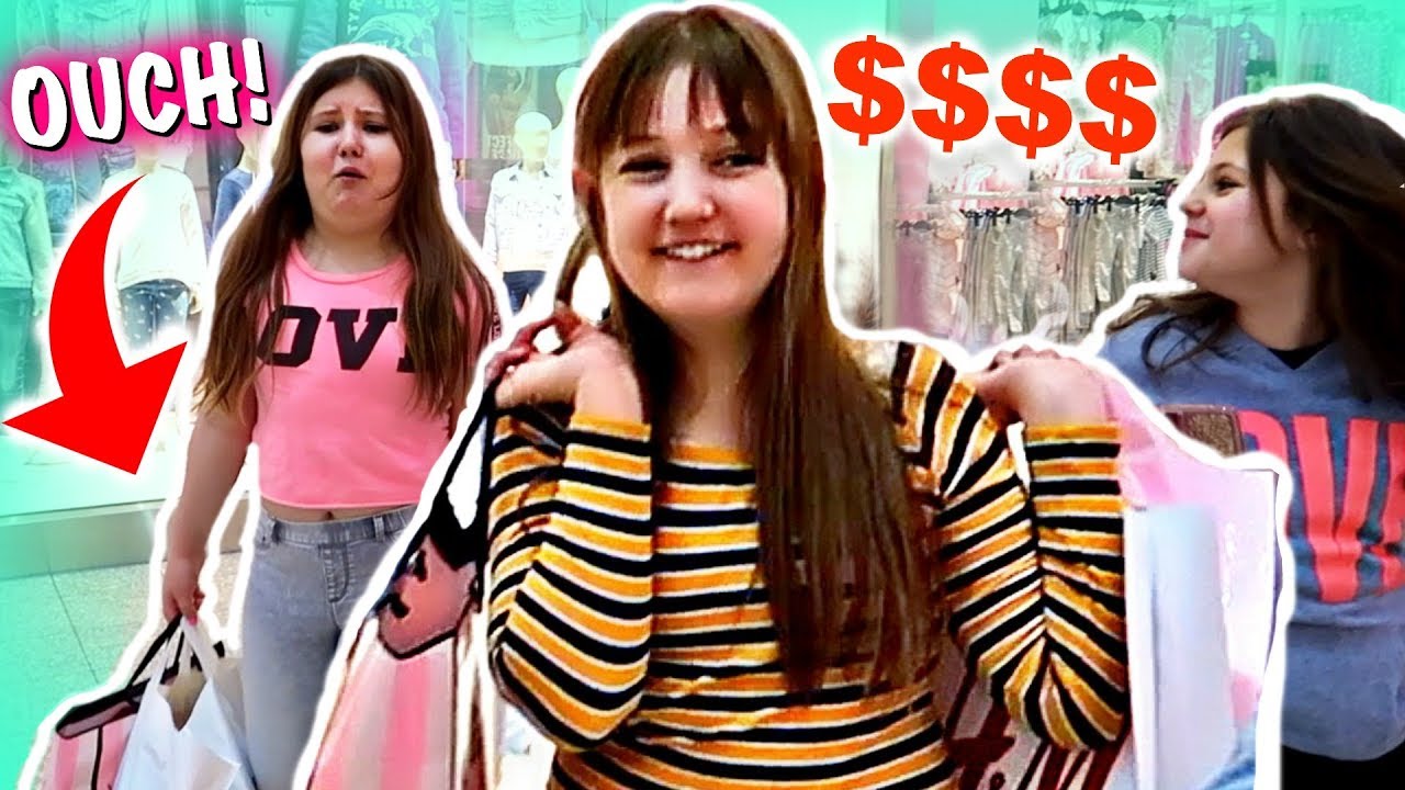 3 BFF NO BUDGET AT THE MALL BUT ONLY WHAT THEY CAN CARRY THEMSELVES! ~ Justice H&M Bath & Body Pink