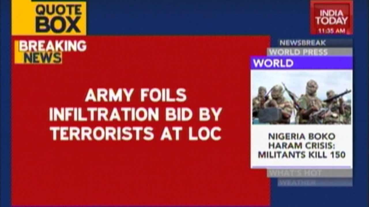 Army Foils Infiltration Bid By Terrorists At LOC