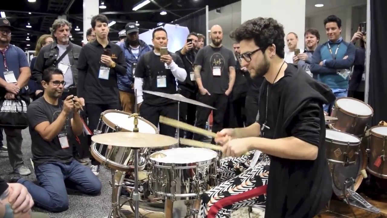 Dan Mayo at The A & F Drums Booth NAMM 2018