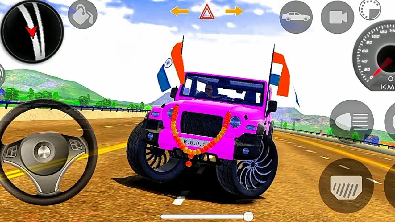 Modified mahindra thar 😈Games:Indian   pink thar (Gadi Wala Games) car game android game play