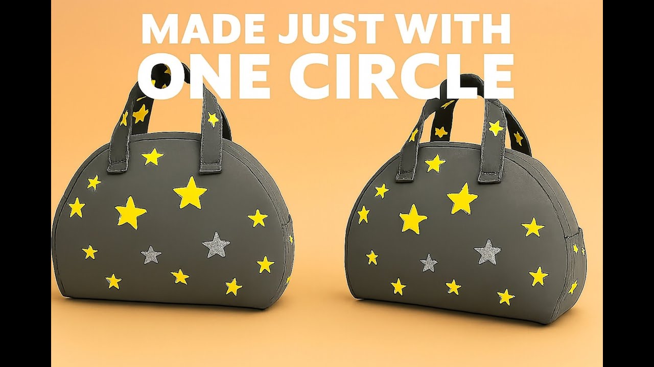 DIY Handbag from Just One Piece | Easy Cutting & Stitching Tutorial | Tote & Shopping Bag Ideas