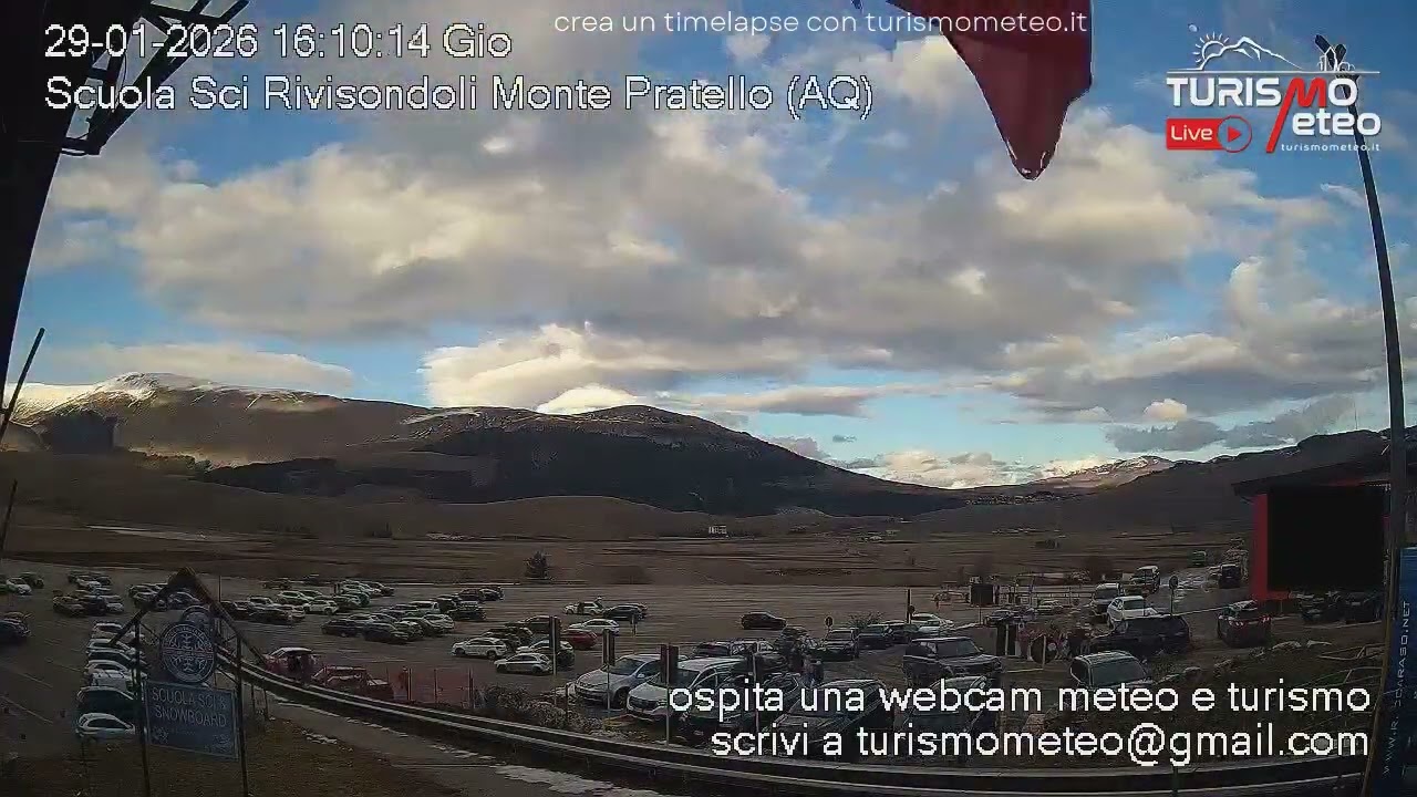 Neve e SOLE a Monte Pratello ROCCARASO ❄️ Timelapse 29 Gennaio 2026 | Webcam Scuola Sci Pratello