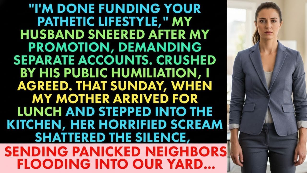 I Got Promoted, My Husband Demanded Separate Accounts Then One Sunday Changed Everything