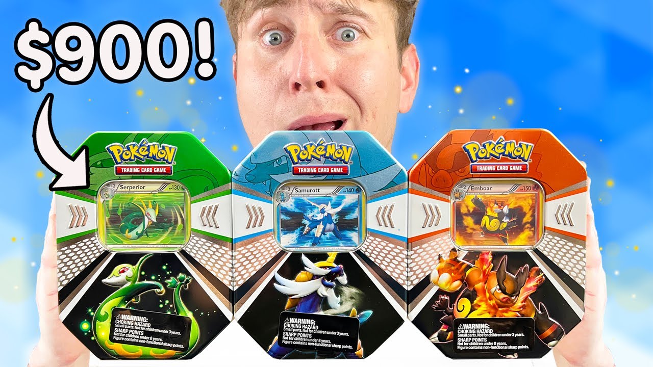 I Opened $900 Battle Action Pokemon Tins...