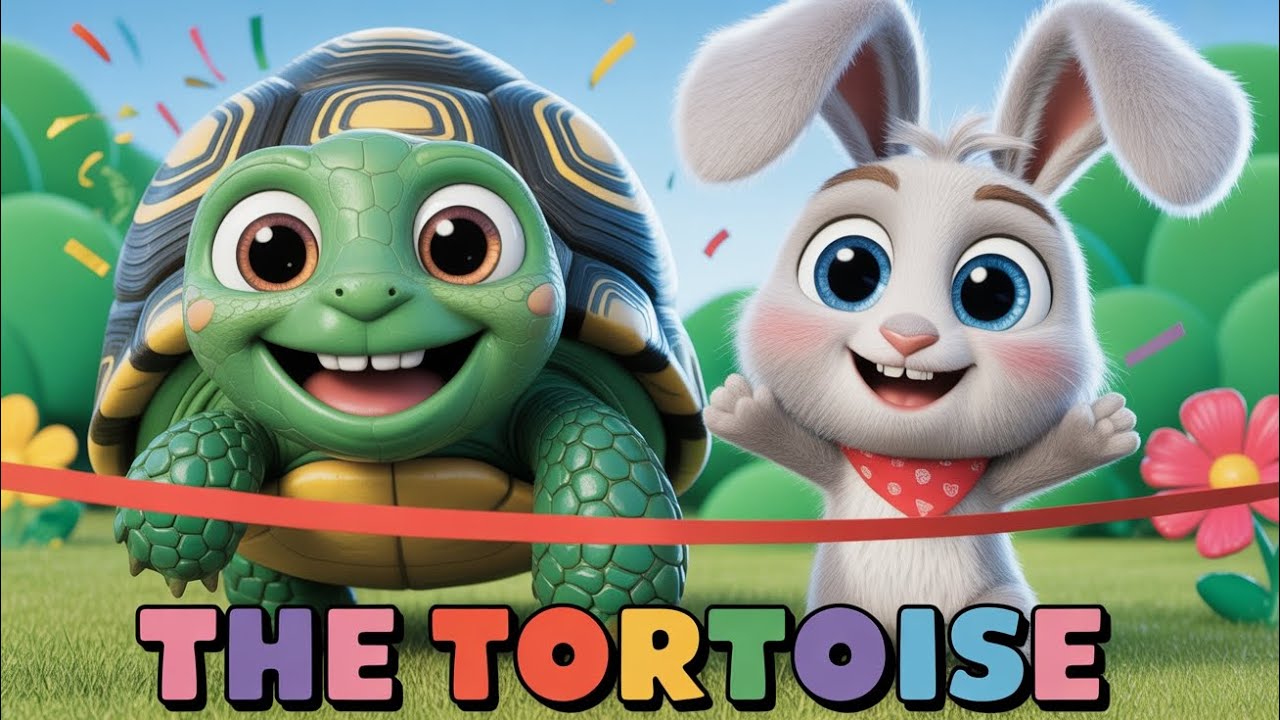 The Tortoise and the Hare Song | Slow and Steady Wins! | Nursery Rhymes & Kids Songs | 3D Animation