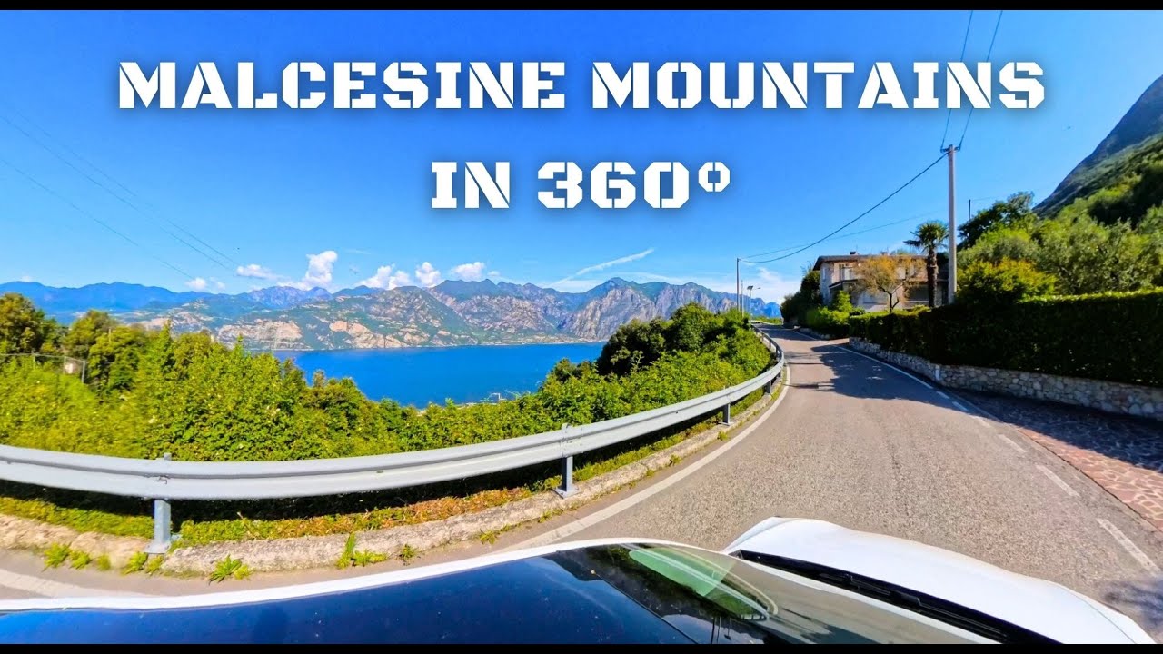 360° Road Trip Adventure in 4k: From Malcesine Mountains to Stunning Lake Garda! | Italy