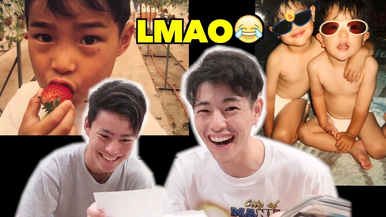 【CUTE!】REACT TO OLD PHOTOS OF OURSELVES!!