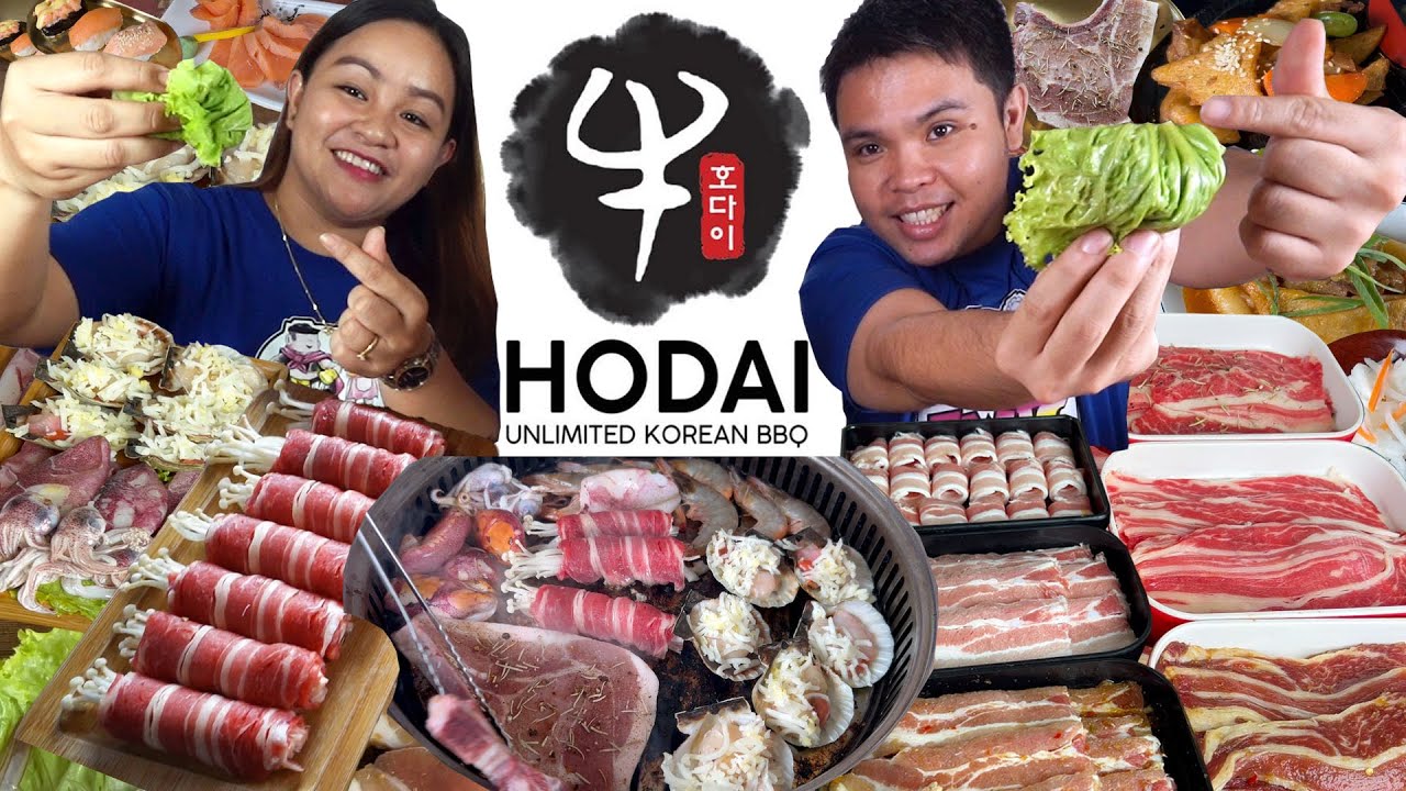 SAMGYUPSAL UNLI SHRIMP, SCALLOPS, SQUID, SALMON SASHIMI, BEEF AND PORK | HODAI UNLIMITED KOREAN BBQ