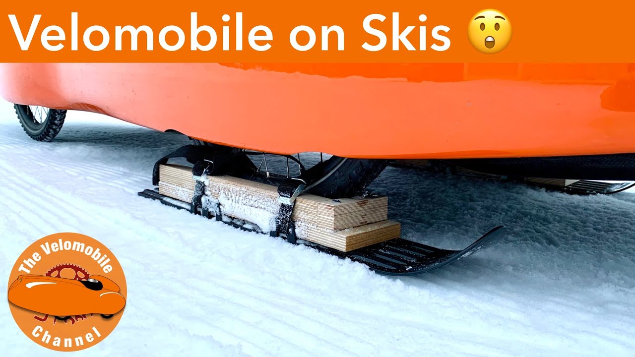 Velomobile on Skis 😲