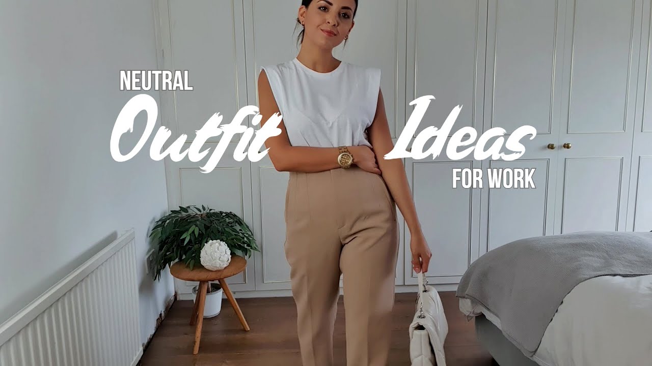 BACK TO WORK SUMMER OUTFIT IDEAS | NEUTRAL OUTFITS ft ZARA, H&M & NEW LOOK | Simply Kyri