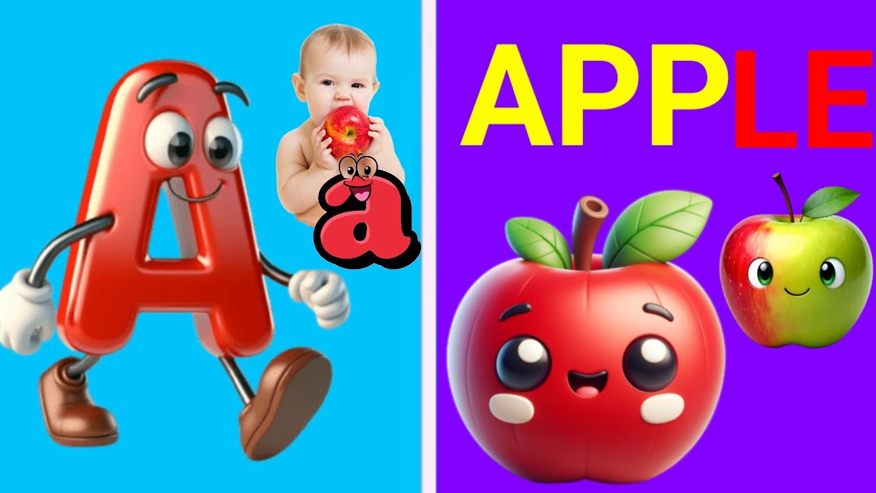Alphabet Phonics Song  - A is for Apple A is for Ant
