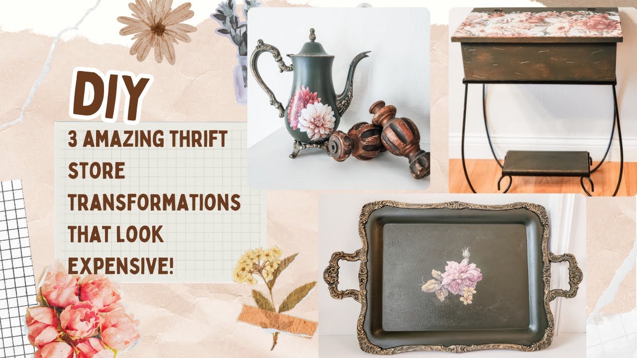3 AMAZING Thrift Store Transformations That Look Expensive! (Easy DIYUpcycle