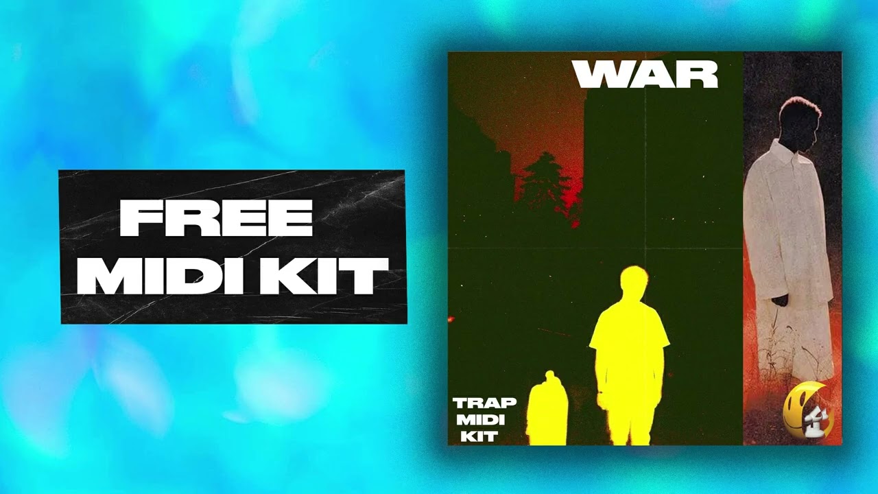 (40) FREE 808 + HI HAT TRAP MIDI KIT - ''WAR'' (Drums,Snare,808,Hi Hat Midi Pack)