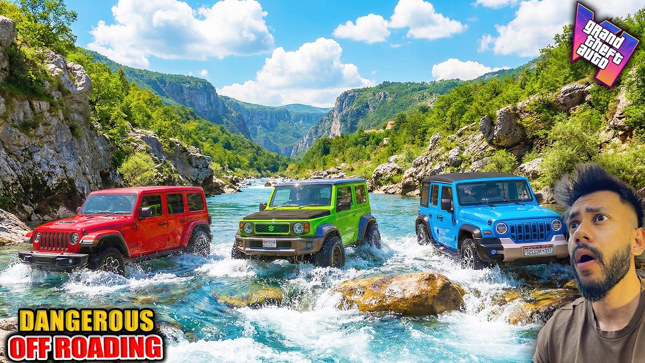 GTA 5 WHICH OFF-ROADER IS BEST ? THAR ROX VS SUZUKI JIMNY VS JEEP RUBICON |GTA 5 ABHISHEKKZ GAMING