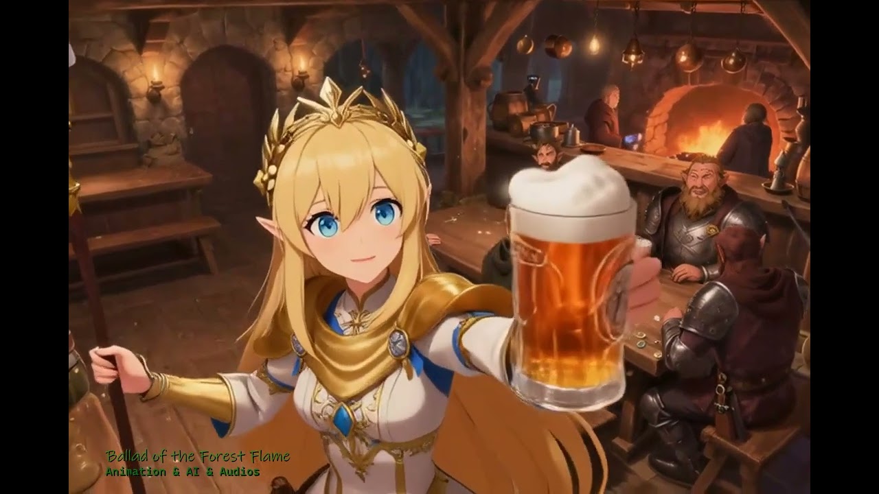 🍺 Fantasy Tavern Vibes | Anime Girls, Irish Music & Anime Fantasy Lookbook✨