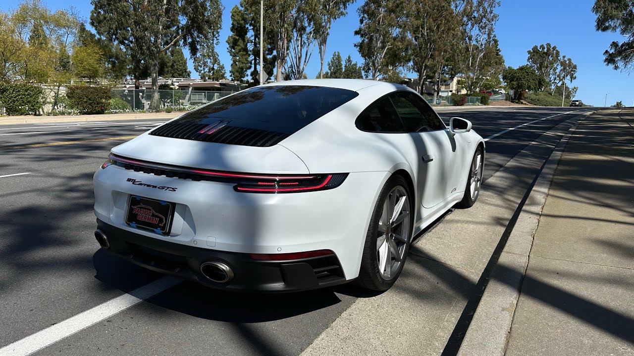 992 Carrera GTS Akrapovic Slip-On Race Line Titanium exhaust revs, take off, flybys, driving!