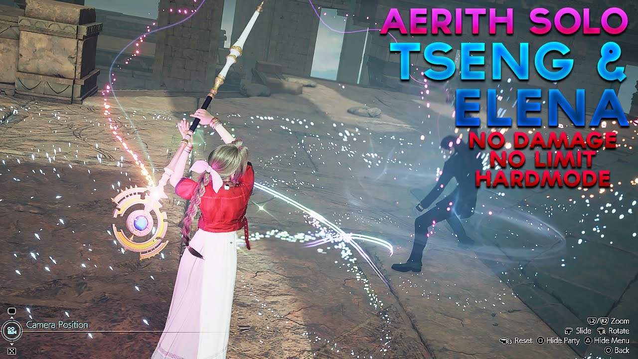 FF7 Rebirth - Tseng & Elena - Aerith Solo (No Damage, No Limit, Hard Mode)