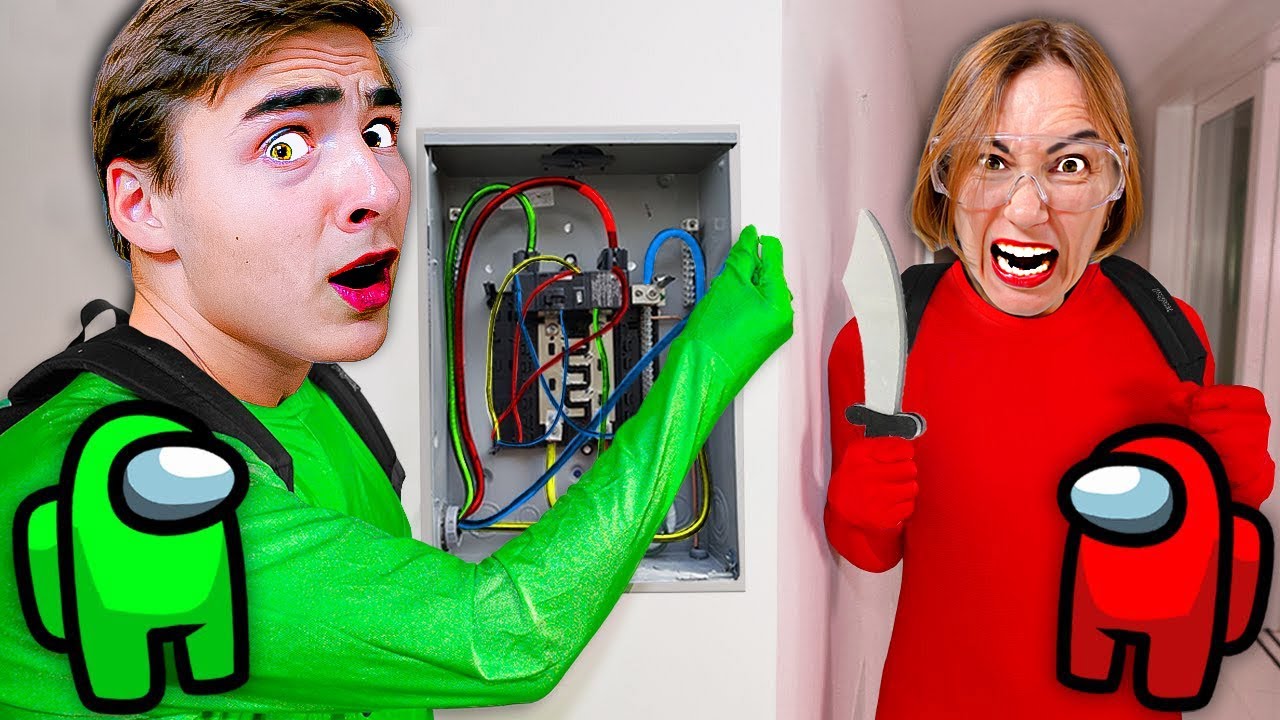 AMONG US spielen im WIRKLICHEN LEBEN ! (Imposter 's IQ 999)