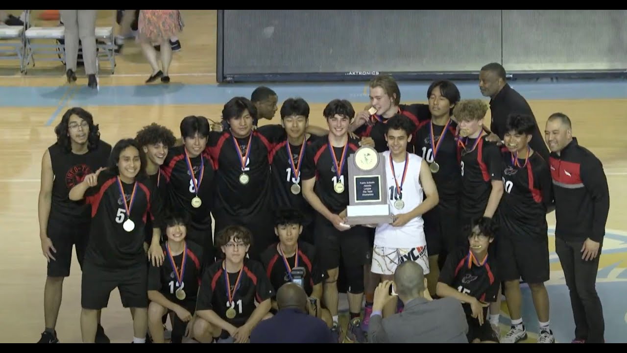 Infotech vs Newtown, PSAL boys volleyball finals 5-25-2023