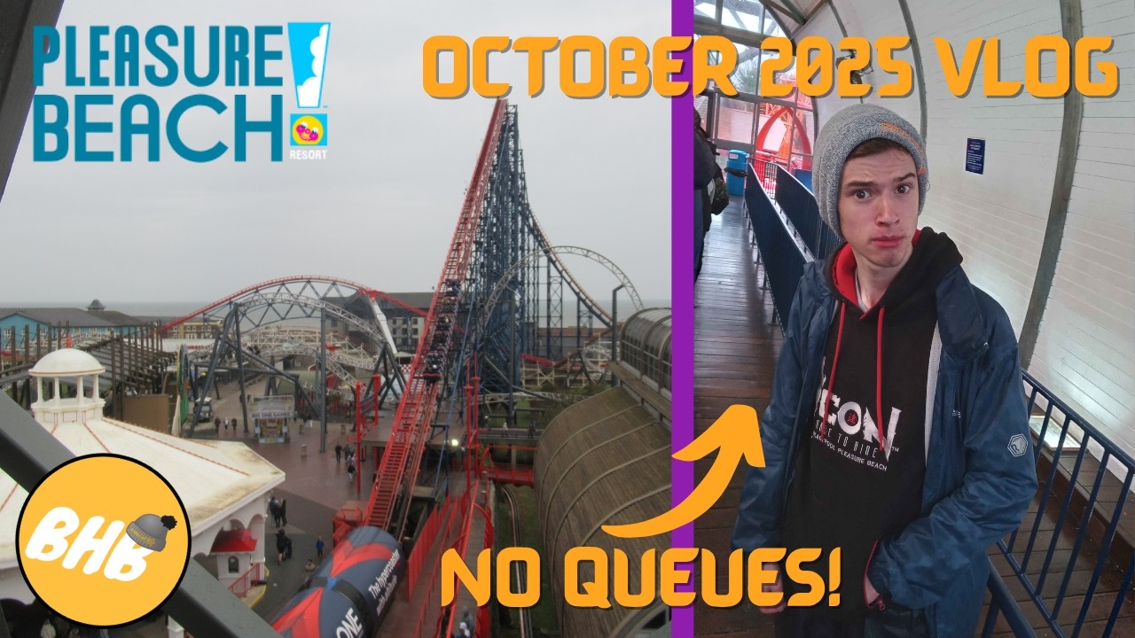ZERO QUEUES at Blackpool Pleasure Beach Resort | October 2025 vlog!!