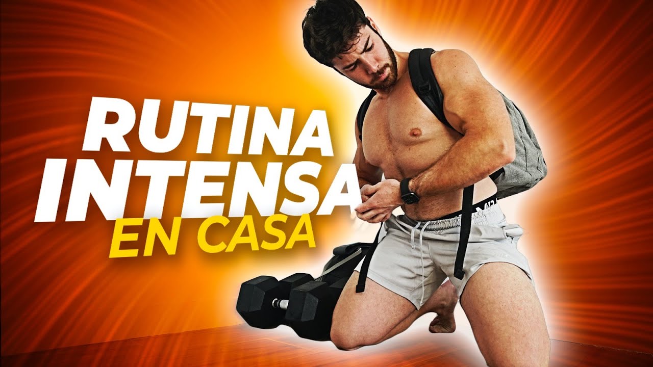 BRUTAL RUTINA de PECHO Y BRAZOS en CASA - Hazla conmigo