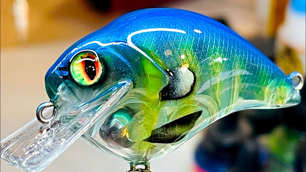 How to Custom Paint a Transparent Bluegill using 3D Stencils