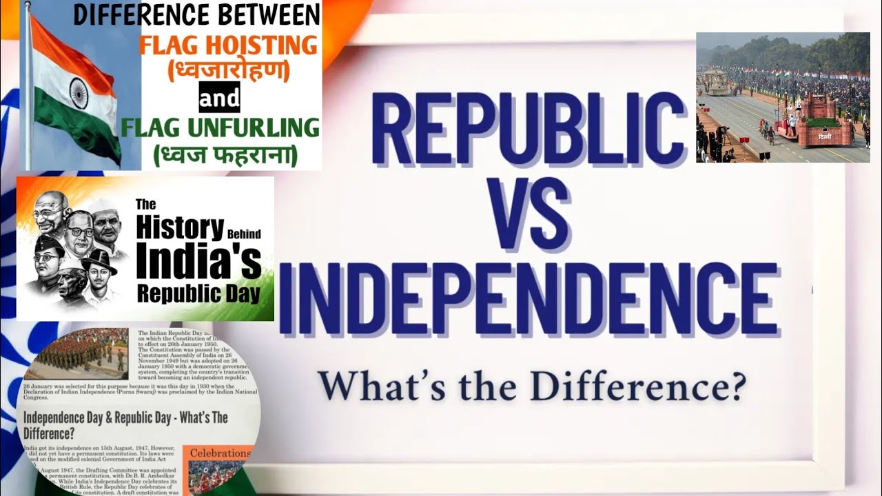 Republic day and Independence day// Flag Hoisting and Flag Unfurling #77threpublicday