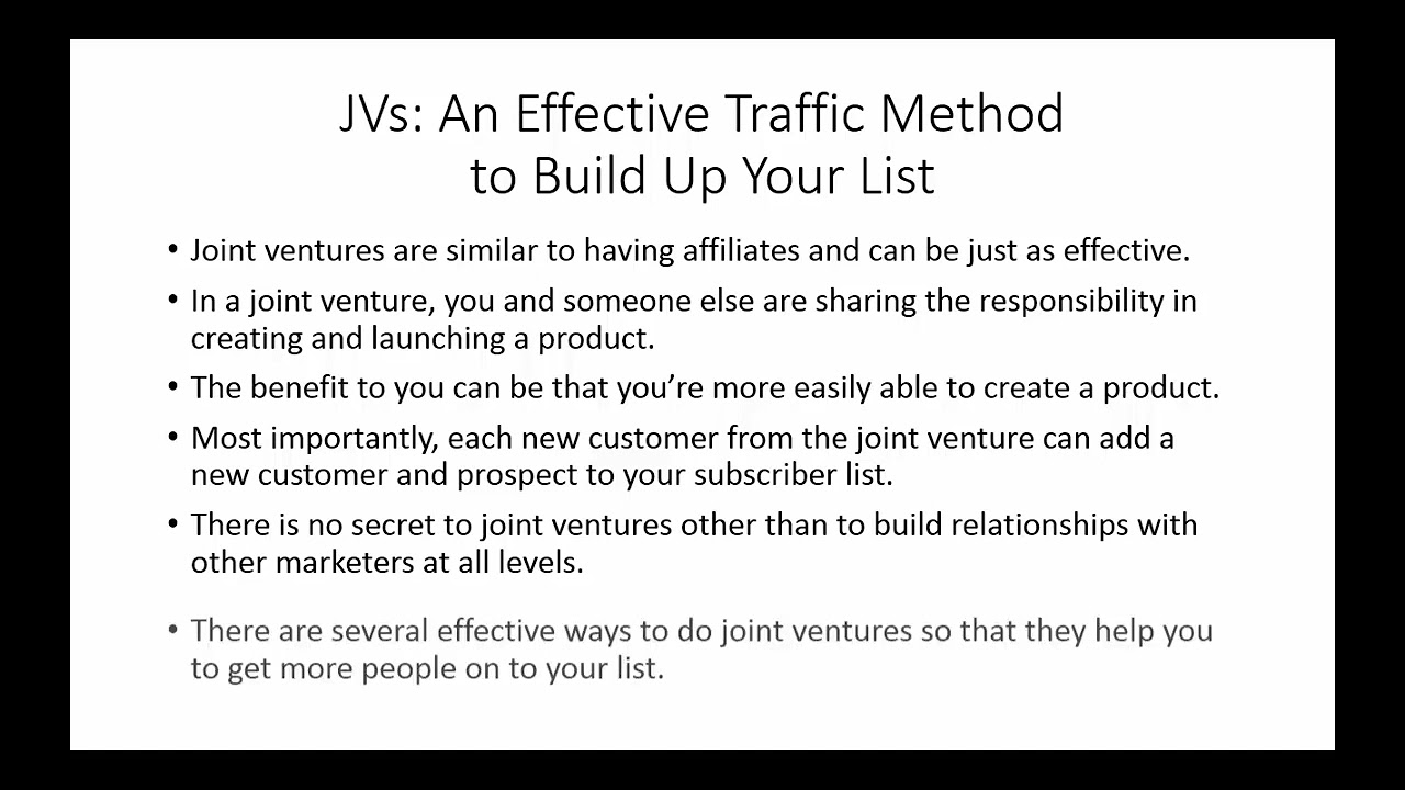 An Effective Traffic Method To Build Your List