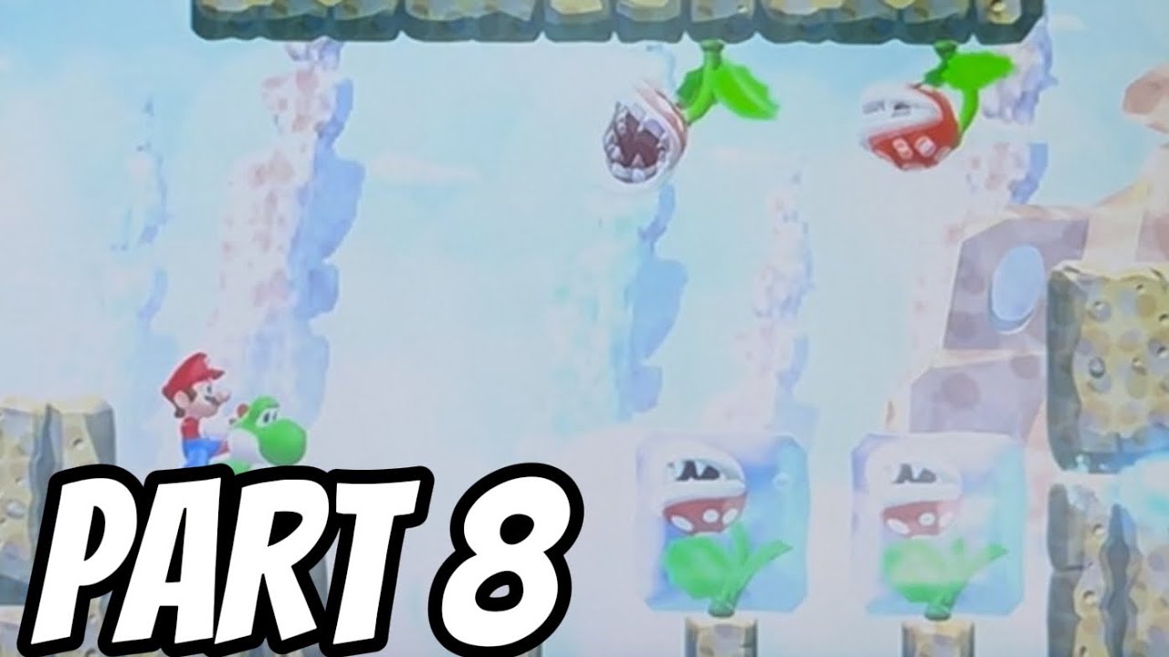 Me Playing New Super Mario Bros U Deluxe Gameplay Part 8 - WORLD 6-1 6-2 6-Tower 6-3 6-4 6-5