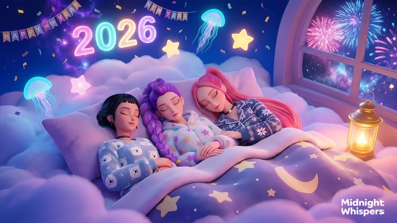 🌙 12 часов глубокого сна | Атмосфера Нового года 2026 🎆 Сладких снов с Руми, Мирой и Зои