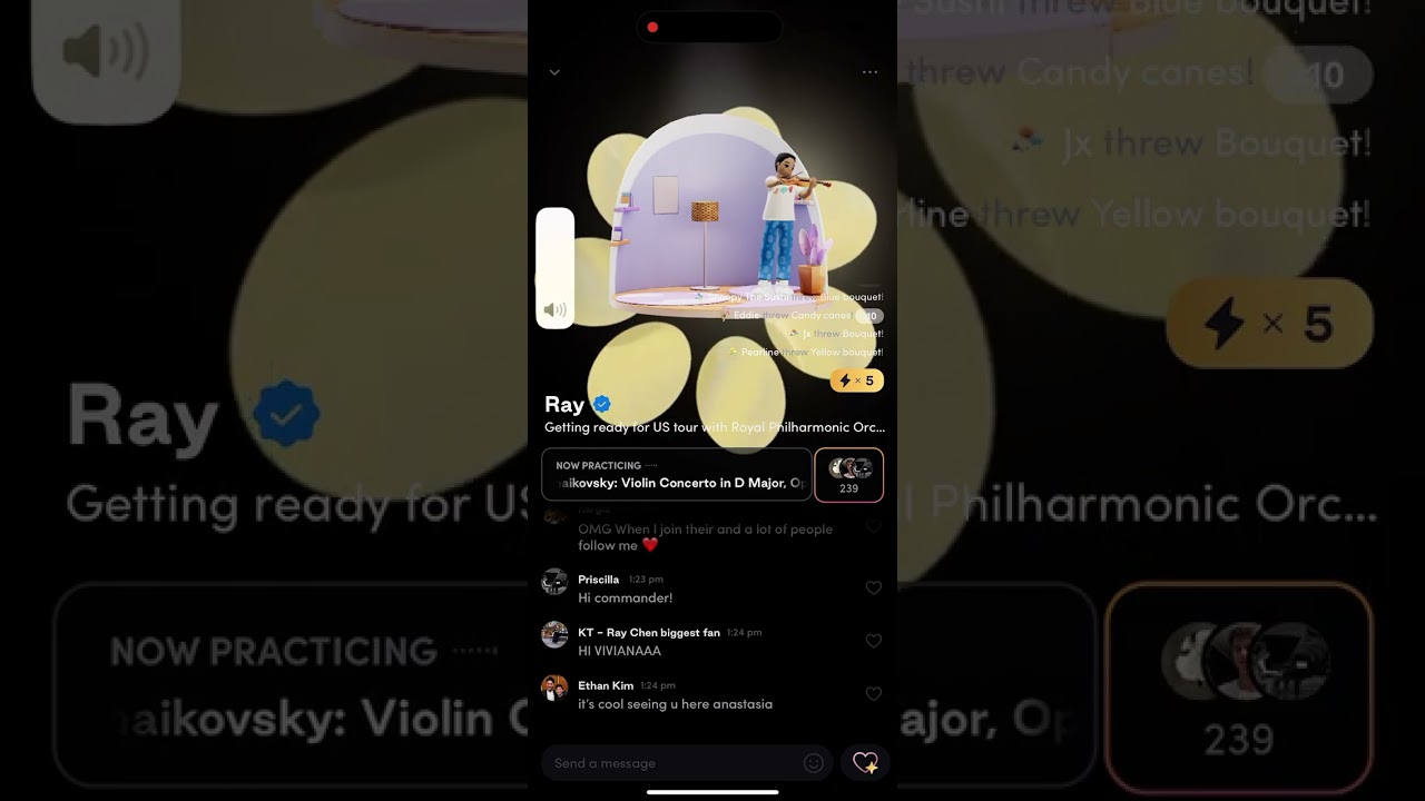 Ray Chen said how to focus at your tonic studio? Invite me 🦆#practicewithtonic Tchaikovsky 1/15/26