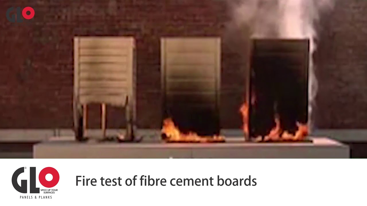 GLO Fibre Cement Boards Fire Test