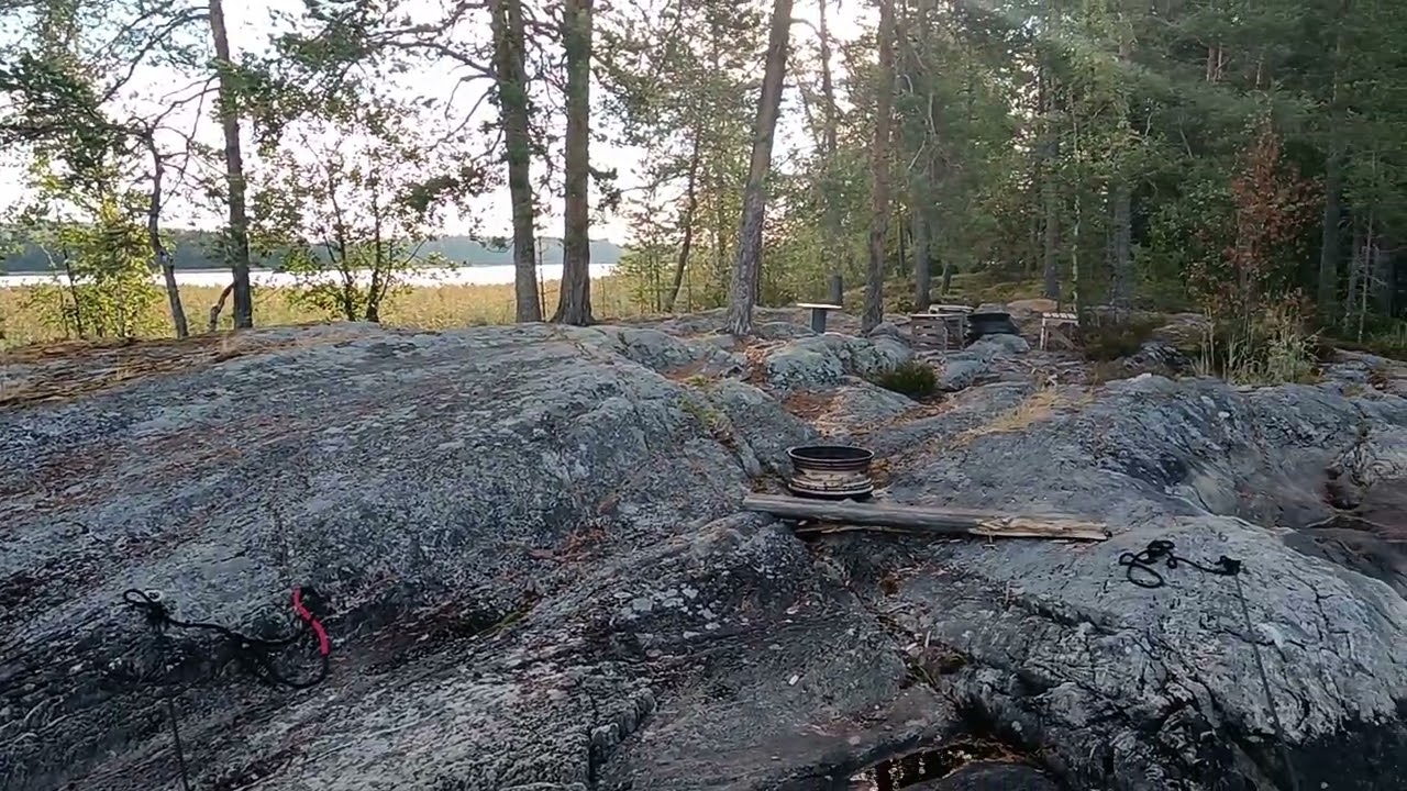 -laatuaikaa Kallavedell&auml;, quality time on the lake Kallavesi- Aamu saaressa