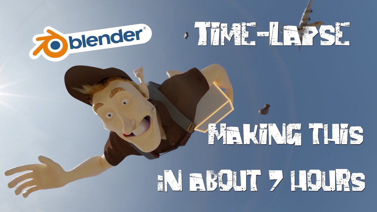 Blender Time-Lapse - Blender Artists Weekend Challenge 1101 "Special Delivery"