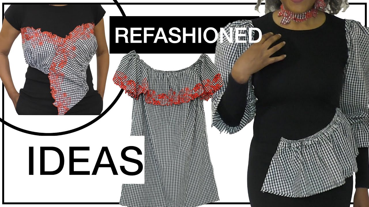 Transforming an Old Dress and T-shirt with AMAZING Results | Refashion Projects