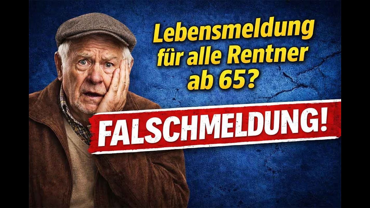 Lebensmeldung f&uuml;r alle Rentner ab 65? ❌ Falschmeldung! Das stimmt wirklich
