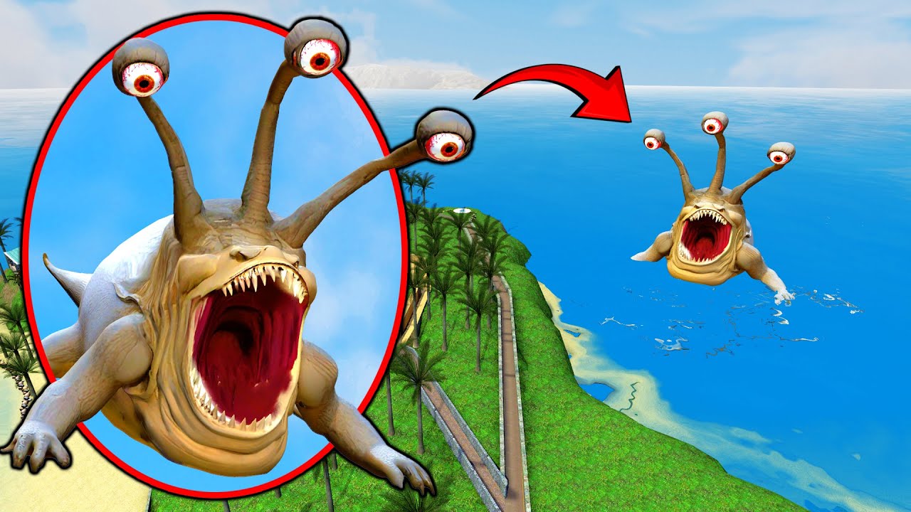ДРОН ЗАХВАТЫВАЕТ HEAR ME OUT SEA MONSTER — Garry's Mod