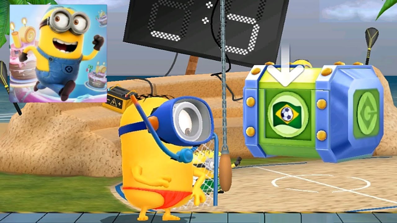 Despicable me Minion rush Thong Stuart new minion Brazilian Soccer special mission gameplay