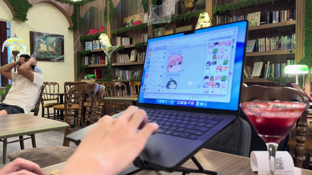 Làm việc cùng mình 1.5 giờ tại Bibli Library Café | Âm thanh môi trường