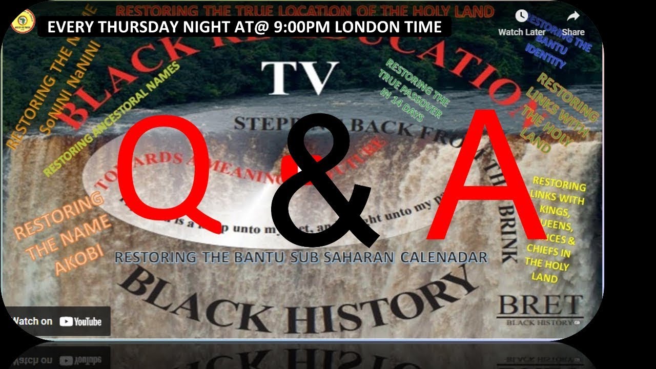 AFRICA IS THE HOLY LAND || Q and A with Umdala Nkosi Zoonaadh1 Wa Akobi || MARCH 26 Part 1