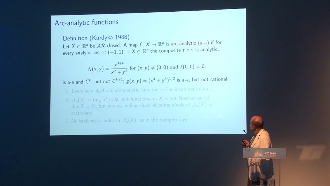 From continuous rational to regulous functions – Krzysztof Kurdyka & Wojciech Kucharz – ICM2018